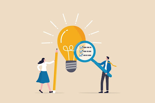 Graphic of lightbulb.