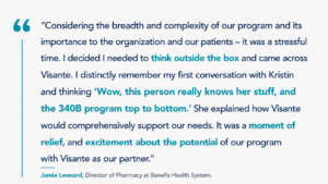 Jamie 340B Case Study Quote 1